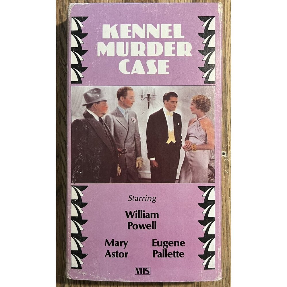 The Kennel Murder Case (VHS, 1985) William Powell, Mary Astor, 1933 Film…
